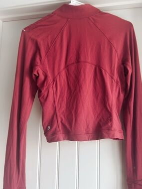 lululemon athletica Women's Brick Red Long Sleeve Athletic Top